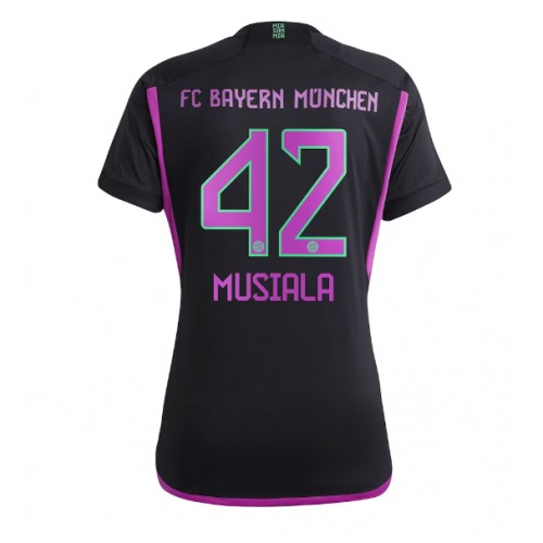 Ženski Nogometni dresi Bayern Munich Jamal Musiala #42 Gostujoči 2023-24 Kratek Rokav